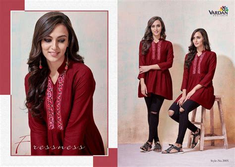 VARDAN IRA VOL 1 HEAVY RAYON KURTIS COLLECTION AT WHOLESALE PRICE