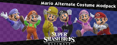 Mario Alternate Costume Modpack Super Smash Bros Ultimate Mods