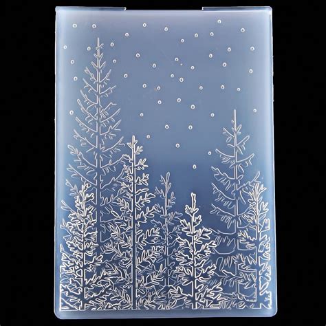 Kwan Crafts 3D Tree Woodland Background Plastic Embossing Folders For