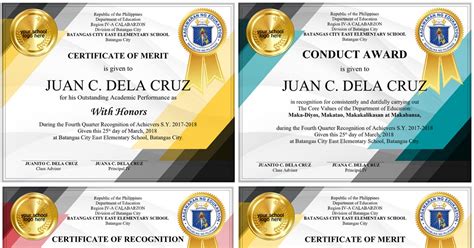 CERTIFICATES (Decent Designs) FREE Download - Teachers Click