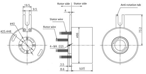 Ecn P Eg Thermocouple Slip Rings Signal Slip Rings Product