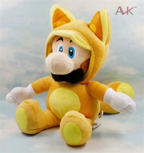 Super Mario Bros 18 Cm Fox Luigi Plush Toy Kitsune Tanooki Mario