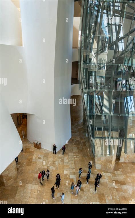 Inside The Guggenheim Bilbao Museum By Architect Frank Gehry Nervión