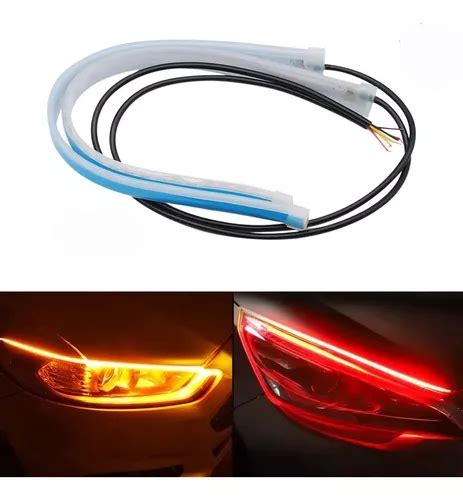 Par Tira Led Drl Flexible 60 Cm Secuencial Direccional Auto MercadoLibre