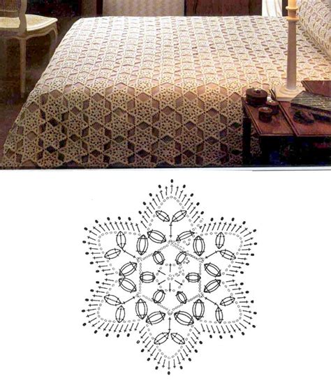 Crochet Pattern For Lace Star Bedspread Crochet Kingdom