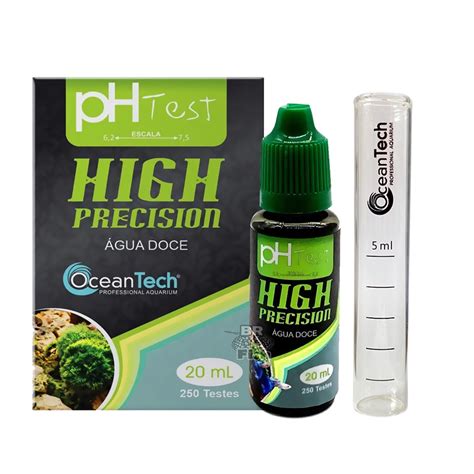 Teste De pH Ocean Tech Água Doce Faz 250 Testes Aquários BR Fish