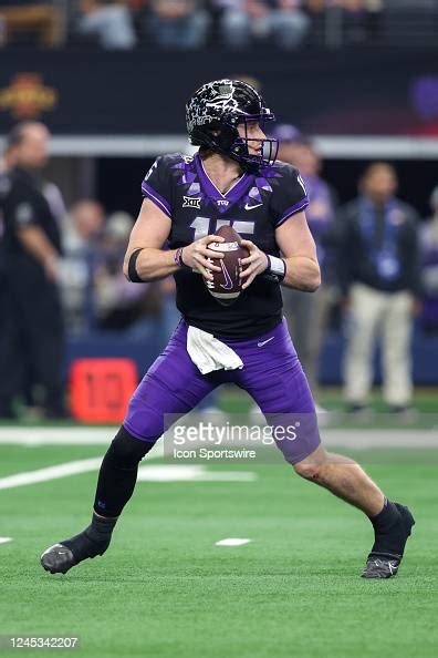 Tcu Horned Frogs Quarterback Max Duggan Passes During The Big 12