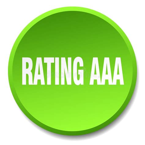 Rating Aaa Button Stock Vector Illustration Of Graphic 122792295