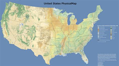 Physical Map Of United States - Maping Resources