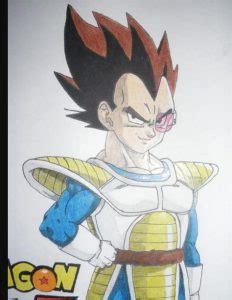 Cómo dibujar A Vegeta Explorador Paso a Paso Muy Fácil 2024 Dibuja