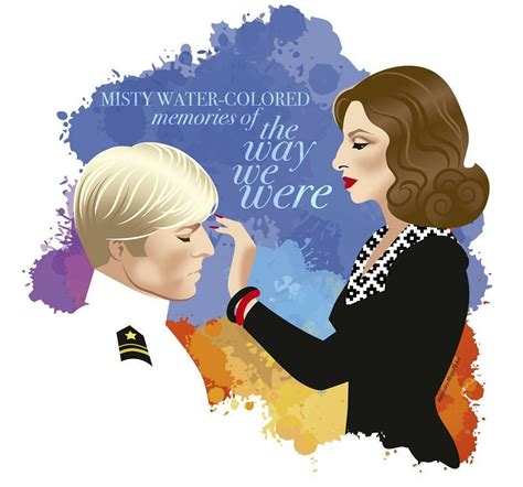 Robert Redford And Barbra Streisand The Way We Were Dessin