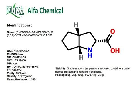 China R Endo Cis Azabicyclo Octane Carboxylic Acid Cas