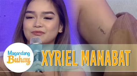 Xyriel Tells The Representation Of Her Tattoo Magandang Buhay YouTube