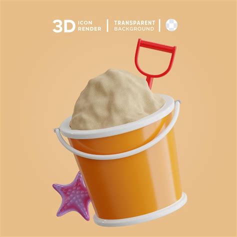 Ilustración 3D del cubo de arena de PSD Archivo PSD Premium