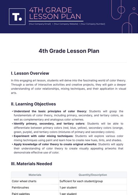 Free Lesson Plan Templates And Examples Edit Online And Download