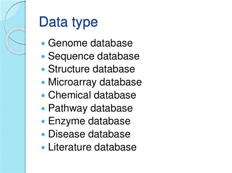 Databases In Bioinformatics