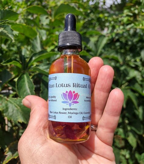 Blue Lotus Blue Lotus Ritual Oil Blue Lotus Essential Oil Ritual Oils Meditation Oil Blue