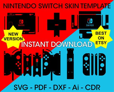 Nintendo Switch Skin Template