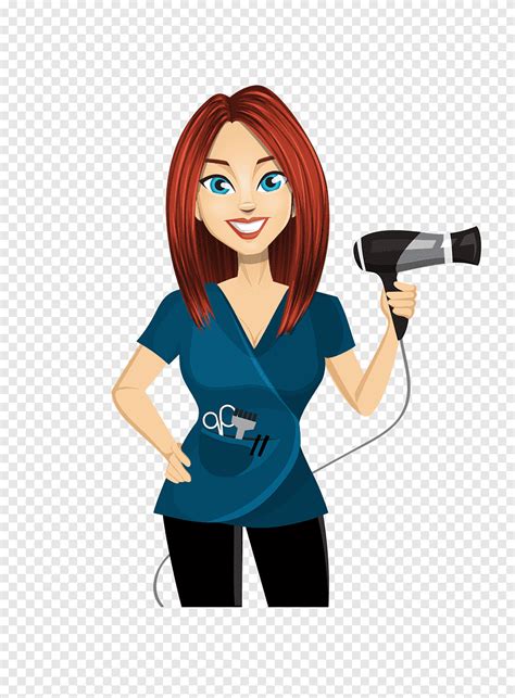 Hairdresser Beauty Parlour Personal Stylist Hairdryer Blue People Png Pngegg