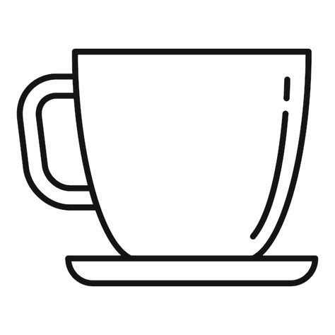 Premium Vector Office Coffee Cup Icon Outline Office Coffee Cup