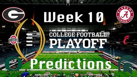 2021 Week 10 College Football Playoff Rankings Analysis Predictions