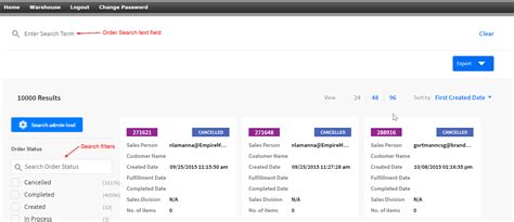 How To Search For An Order Pos Warehouse Support