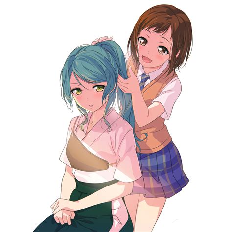 Hikawa Sayo And Hazawa Tsugumi Bang Dream Drawn By Izu Izzzzz