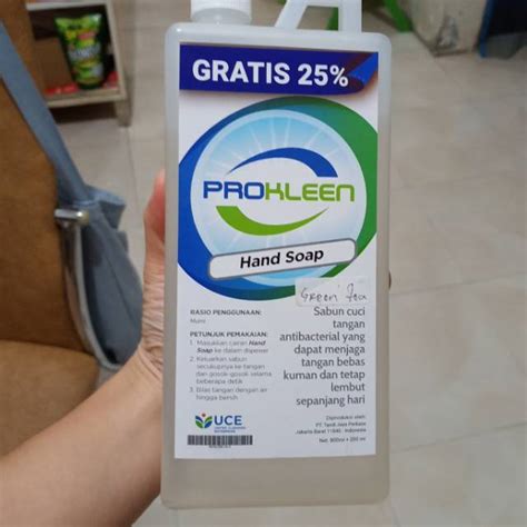 Jual Pro Kleen Hand Soap Greent Tea 1 Liter Shopee Indonesia