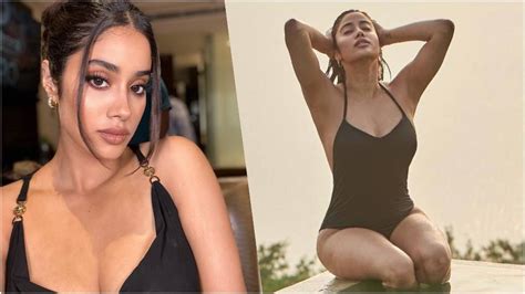 Janhvi kapoor latest hot photos goes viral Janhvi kapoor ನರಭರಣ