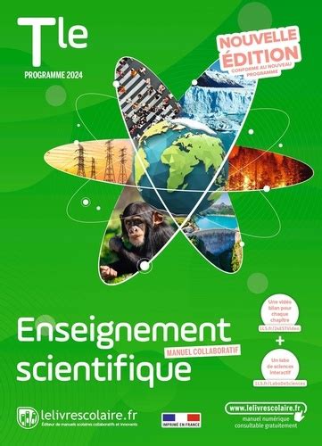 Enseignement Scientifique Tle De Ryem Boudjema Grand Format Livre