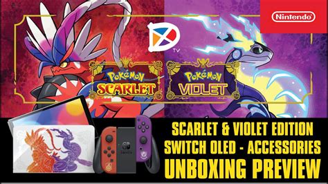 NEW Nintendo Switch OLED POKEMON SCARLET VIOLET EDITION Unboxing