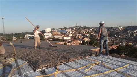 Concretagem Da Laje De Cobertura YouTube