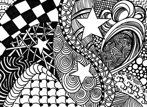 Project Zentangle Self Portraits Mrs Macedonias Art Room