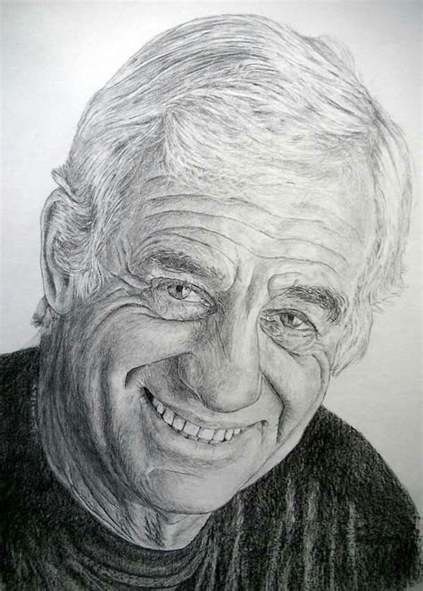 Belmondo Dessiné par Manvale Portraits de célébrités Portraits