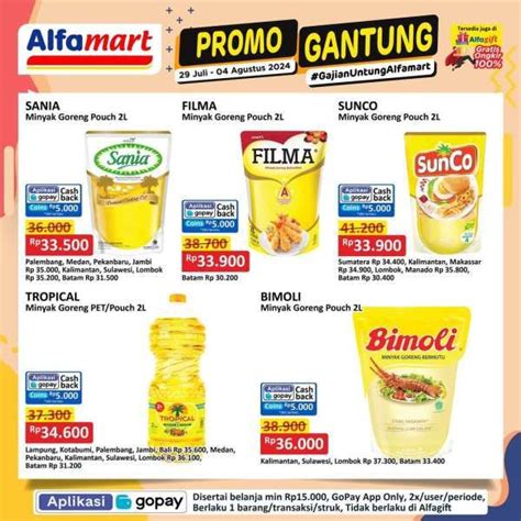 Promo Minyak Goreng Murah Mulai 25 Juli 2024 Di Indomaret Alfamart Dan