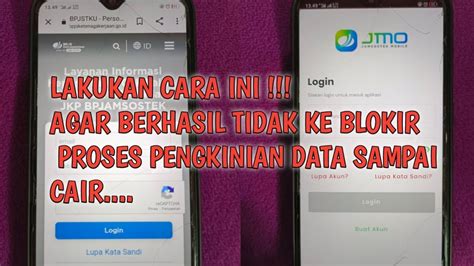 Proses Pengkinian Data Jmo Dengan Benar Sampai Berhasil Youtube