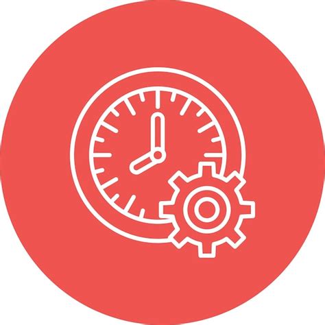 Un Reloj Con Un Fondo Rojo Que Dice Que La Hora Es 11 00 Vector Premium