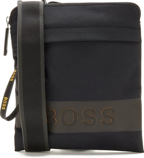 Hugo Boss Boss Heren Crossbody Tas Polyamide Zwart