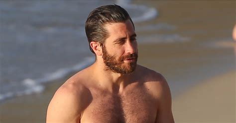 Jake Gyllenhaal Shirtless Pictures In St Barts January 2017 Popsugar