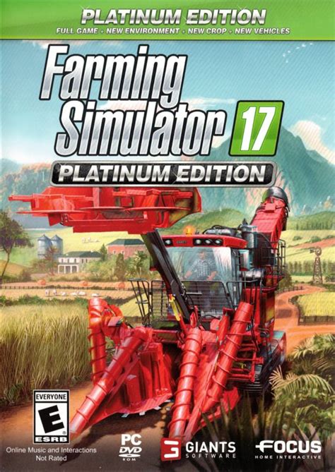 Farming Simulator 17 Platinum Edition Cover Or Packaging Material Mobygames