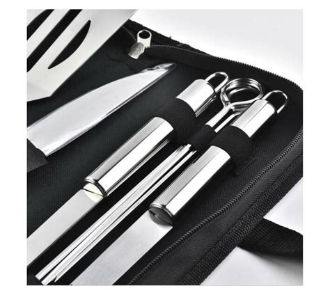 Lma Stainless Steel 20 Piece Braai Utensil Set In Carry And Basting