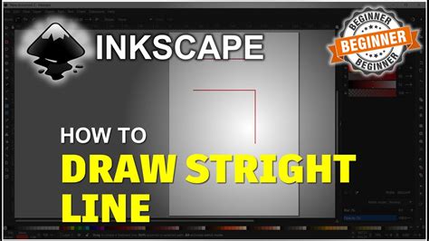 InkScape How To Draw A Straight LIne Tutorial YouTube