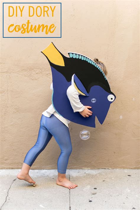 This Diy Dory Costume Will Keep The Kids Swimming Cool Halloween