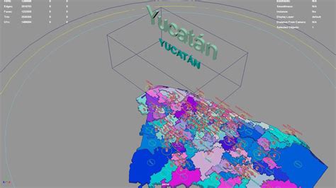 Yucatan Mexico Map Region Geography Political Geographic 3d Model Rigged Cgtrader