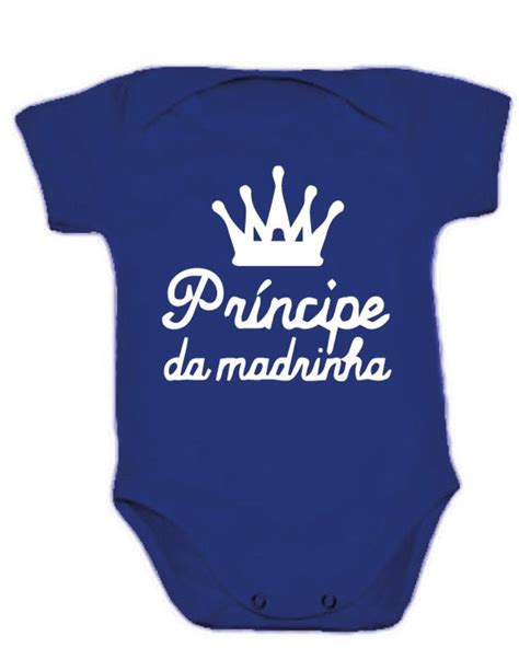 Body de Bebê Príncipe da Madrinha Elo7 Produtos Especiais