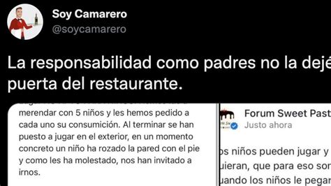 Se Queja Del Trato En Un Local Por La Presencia De Ni Os Y La Respuesta