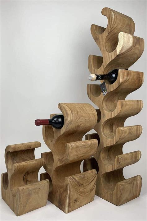 Weinregal F R Flaschen Aus Suar Holz Weinregal Weinflaschenhalter