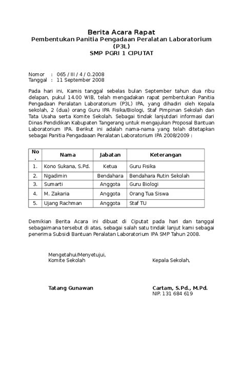 Contoh Susunan Acara Rapat Osis Delinewstv