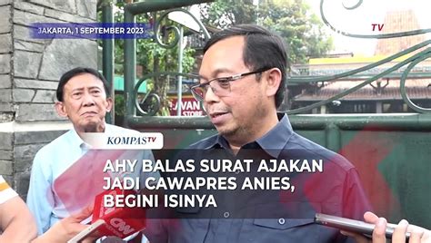 AHY Balas Surat Ajakan Cawapres Anies Begini Isinya Video Dailymotion