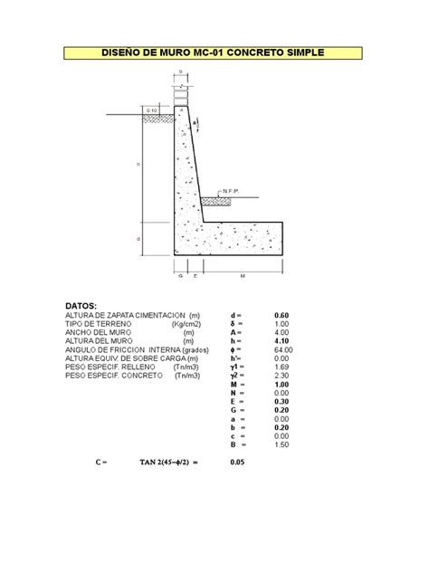 Calculo Muro Contencion Autoguardado Pdf